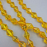Vintage czech glass beads faceted strand