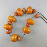 Vintage Copal Amber Beads Moroccan Beads African Beads Jewelry Supplies Old Beads UK