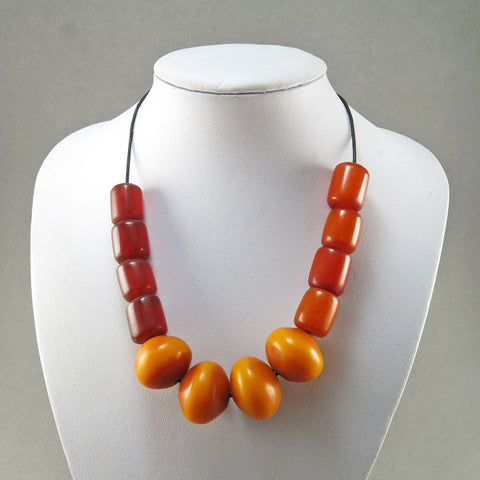 Vintage Faux Amber Beads African Beads Moroccan Beads African Jewelry Supplies