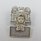 Vintage ethnic jewellery silver pendant mexican
