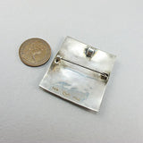 Vintage ethnic jewellery silver pendant peruvian 