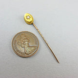 Old 15ct gold jewellery pearl stick pin