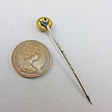 Antique 15ct gold jewellery and diamond stick pin
