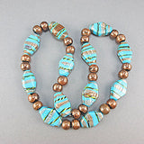 Vintage lampwork beads and aventurine beads