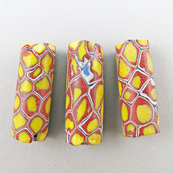 African Trade Beads 3 Matched Venetian Glass Beads Old Beads UK