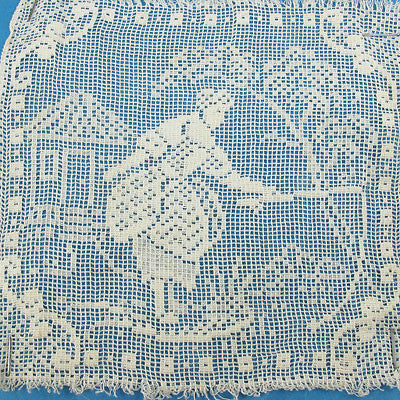 Old textiles crochet lace fabric