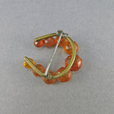 Antique Amber Brooch Baltic Amber Jewelry Antique Collectibles