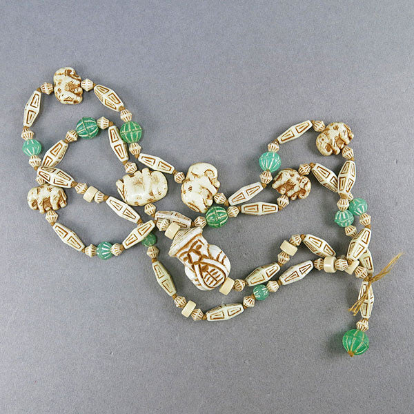 Vintage Czech Glass Beads 1920s Art Deco Beads Collectible Beads