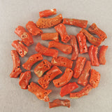 Antique Coral Beads 30 Mediterranean Coral Red Coral Beads Natural Colour Beads Jewelry Supplies