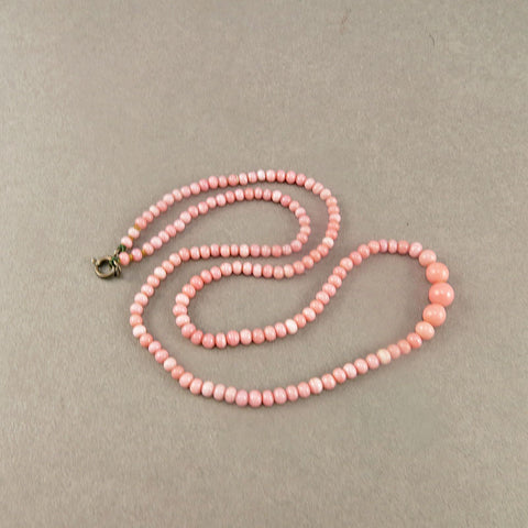 Old Coral Beads Necklace Natural Coral Beads Pink Coral Beads Mediterranean Coral Jewelry Old Beads
