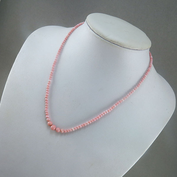 Old Coral Beads Necklace Natural Coral Beads Pink Coral Beads Mediterranean Coral Jewelry Old Beads