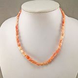 Vintage Coral Beads Necklace Pink Coral Beads Vintage Coral Jewelry