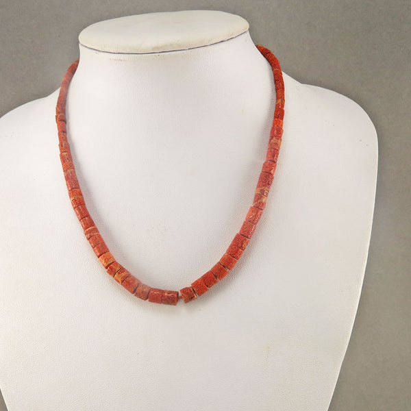 Vintage Coral Necklace Natural Coral Beads Necklace Coral Jewelry Old Beads