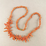 Vintage Coral Beads Necklace Natural Coral Jewelry Mediterranean Coral Old Beads