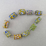 Antique millefiori trade beads venetian glass beads