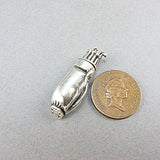 Vintage jewellery golf bag silver pendant