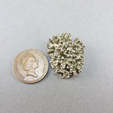Vintage jewellery leafy sterling silver pendant