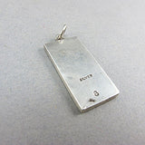 Vintage jewellery enamel and silver pendant