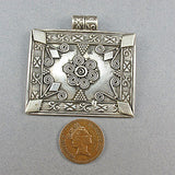 Vintage jewellery mexican silver pendant