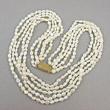 Vintage pearl beads necklace fresh water