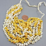vintage seed beads necklace shells