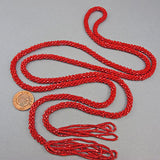Vintage seed beads necklace flapper sautior
