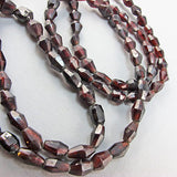 antigue semi precious stone  necklace victorian garnet beads
