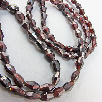 antigue semi precious stone  necklace victorian garnet beads