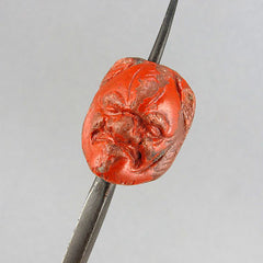 Unusual bead 2 face japanese ojime