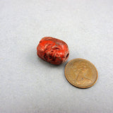 Unusual bead 2 face japanese ojime
