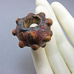 Antique unusual bead chinese toggle