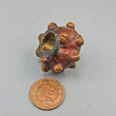 Antique unusual bead chinese toggle