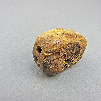 antique unusual bead bone toggle