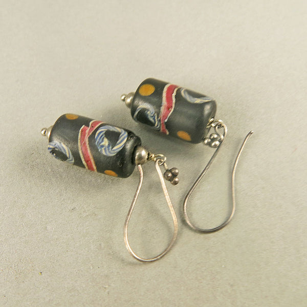Antique African Trade Beads Earrings Venetian Glass Beads Good Old Beads UK